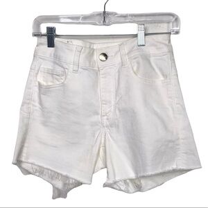 American Eagle Outfitters White Jean Shorts DIY Flawed